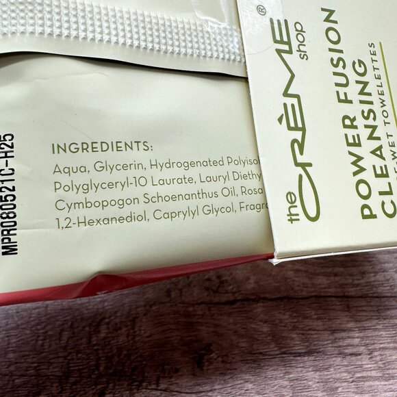 Lot Of 3 The Creme Shop Power Fusion Cleansing Towelettes Rose Lemongrass New - Picture 6 of 7